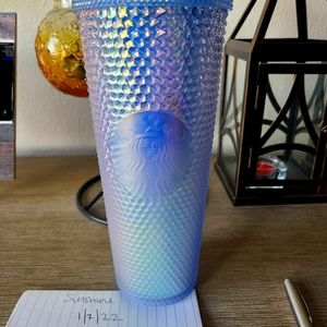 NEW RELEASE Starbucks Gradient Color/Touch Icy Blue Bling overseas Tumbler China